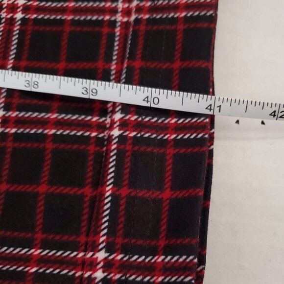 RED - BRUSHED PLAID FLANNEL LOUNGE PANTS MEDIUM Msrp $49 - Picture 3 of 6